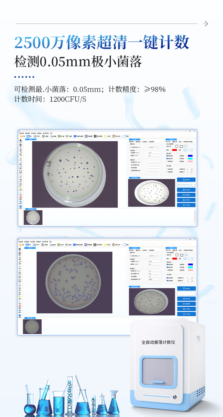菌落计数及抑菌圈测量仪