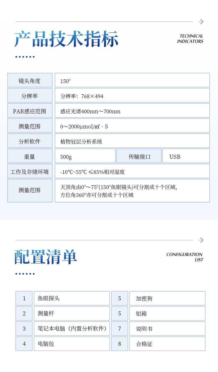 植物冠层图像分析仪
